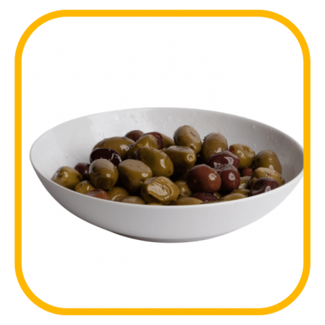 OLIVE TRIS ZAČINJENE V OLJU 400g (2x200g)