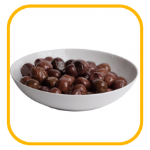 OLIVE VELIKE ČRNE ZAČINJENE V OLJU 400 g(2x200g)