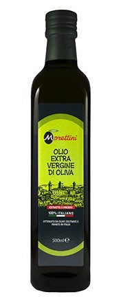 Ekstra deviško oljčno olje Morettini - 100% italijansko  500ml